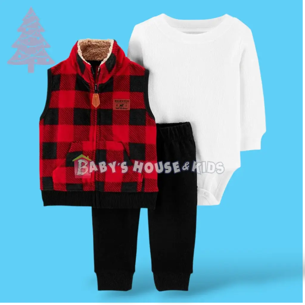 Set Camisa blanca y chaleco 🎄talla 6 meses