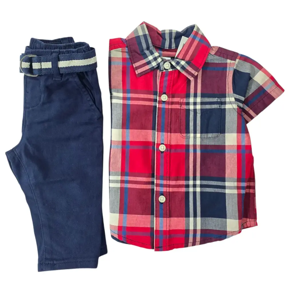 Set Casual ✨️pantalón con faja talla 9 meses