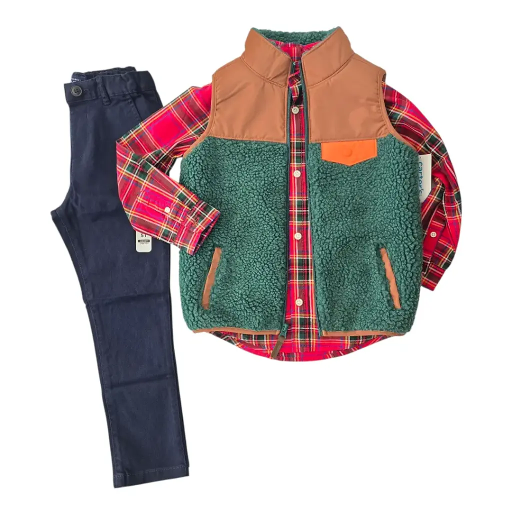 Outfit de temporada ☃️con centro, talla 5t