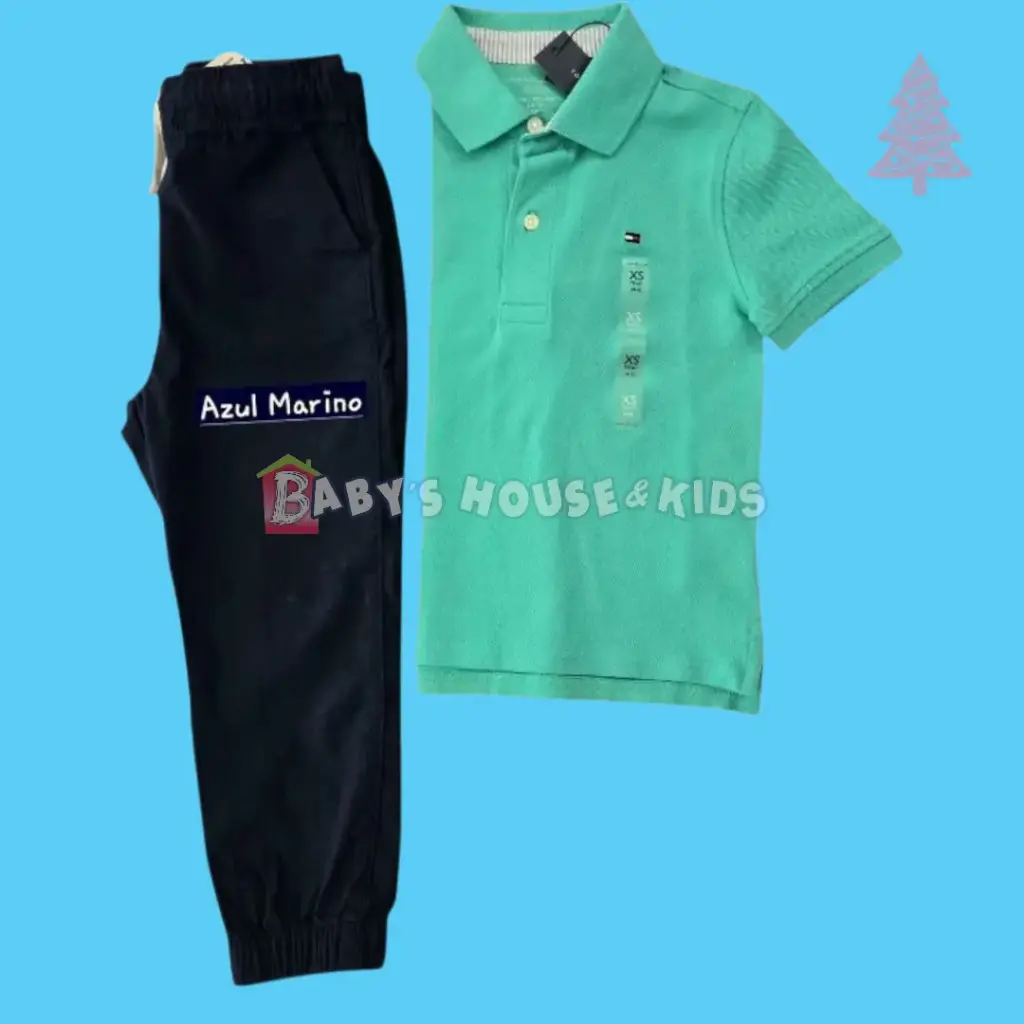 Polo y jogger, talla 4t 