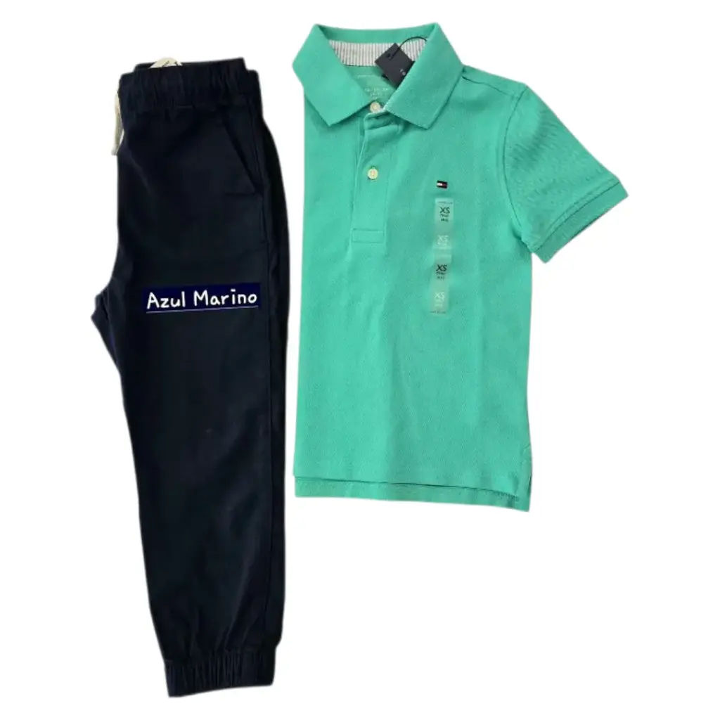 Polo y jogger, talla 4t 