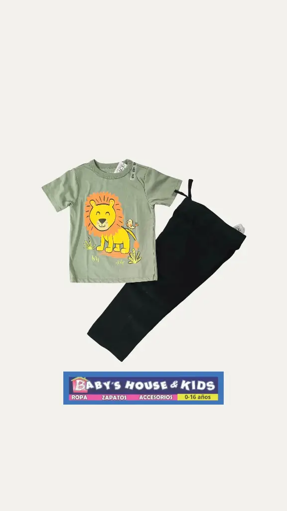 Camiseta + pantalón bombero con bolsas laterales en las rodillas y cintura elástica regulable talla 3t varón 