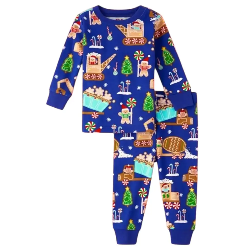 Pijama navideña de algodón 