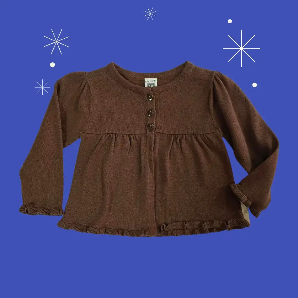 Sweater café talla 18 meses