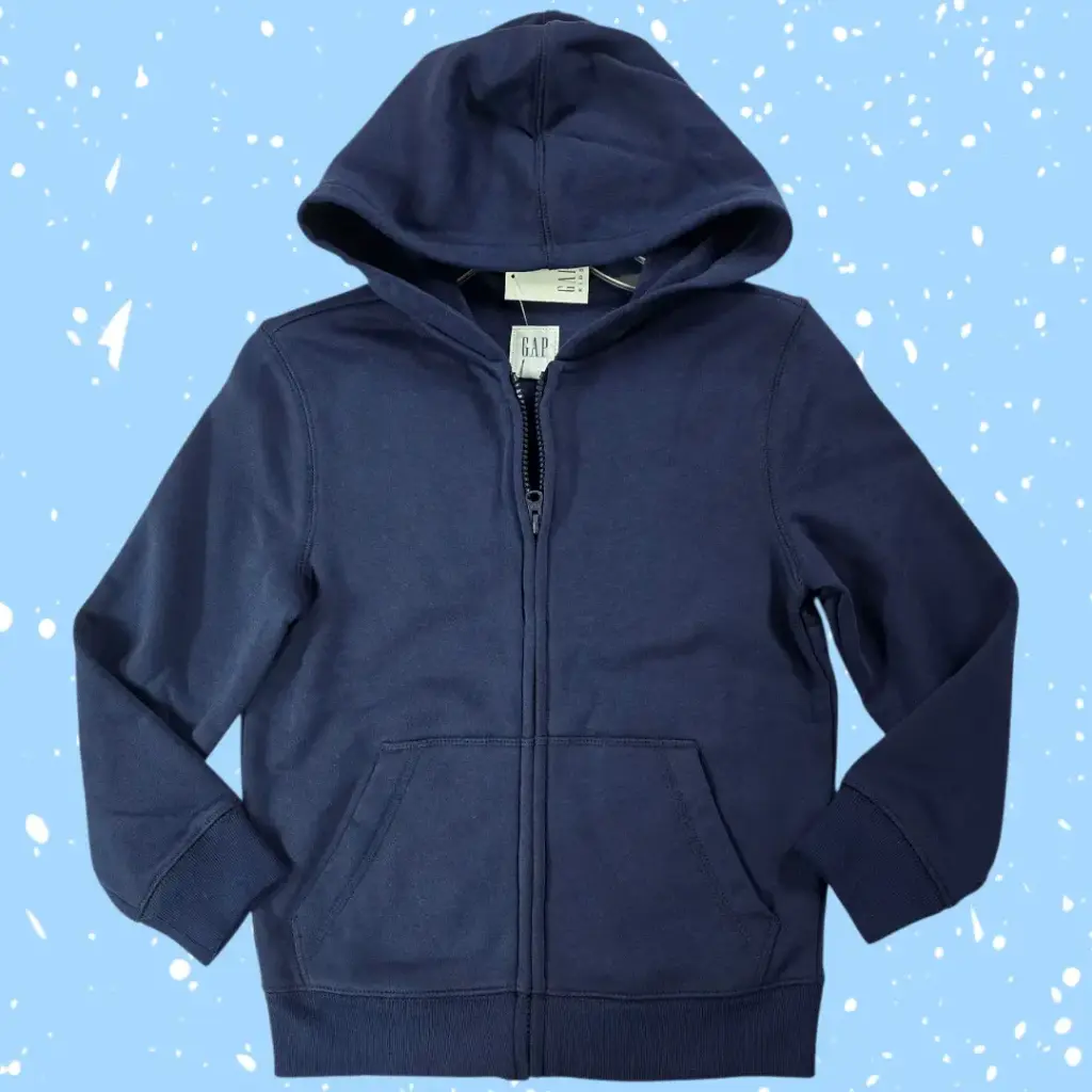 Chumpa azul de algodón, talla 6/7