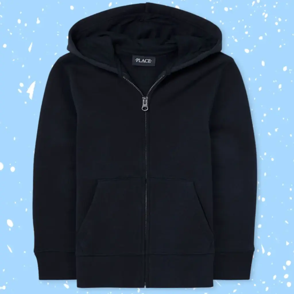 Chumpa azul marino calientita, talla 10/12