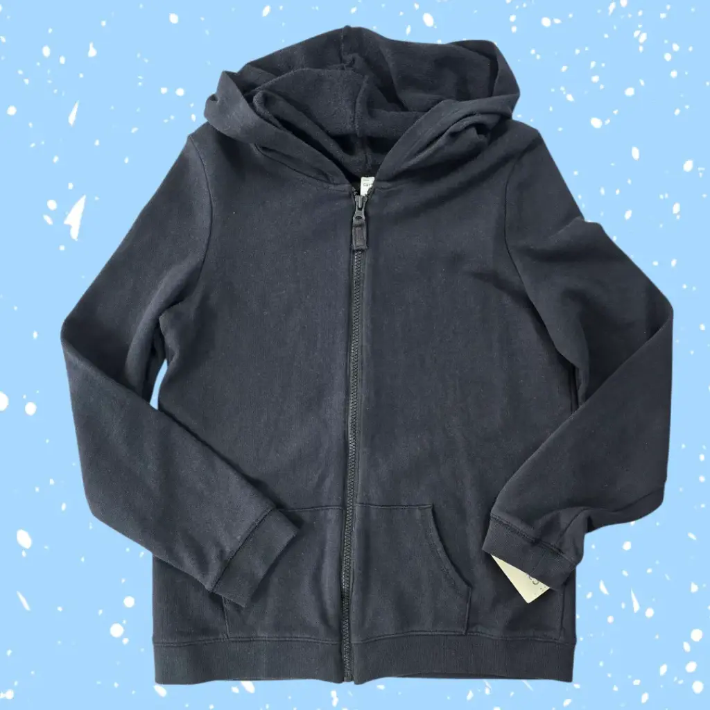 Chumpa de algodón, negra talla 14