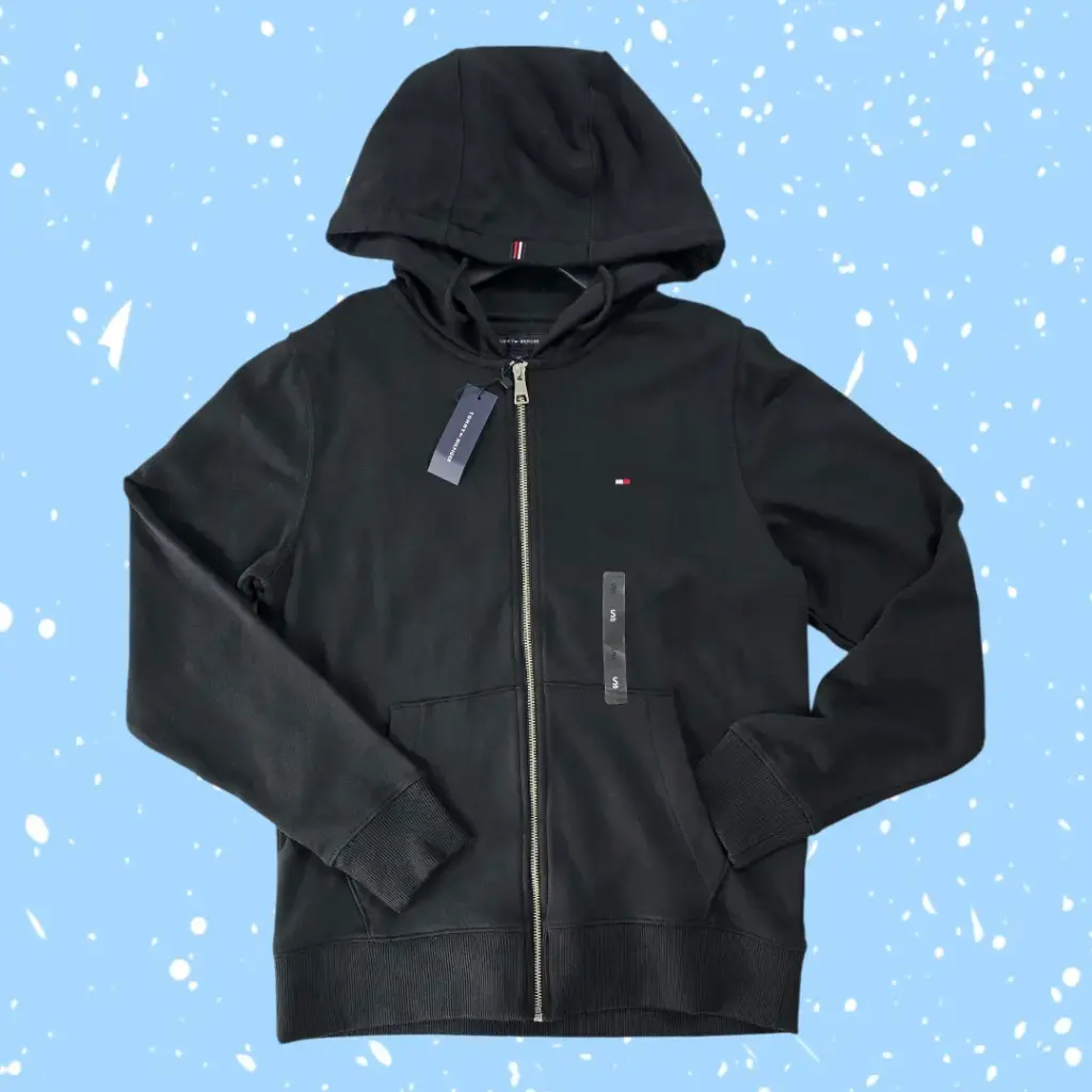 Chumpa de algodón color negro talla S