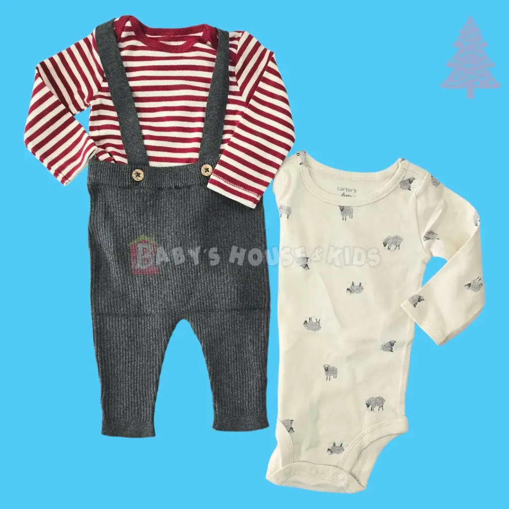Set 3 piezas🎄☃️ talla 9 meses