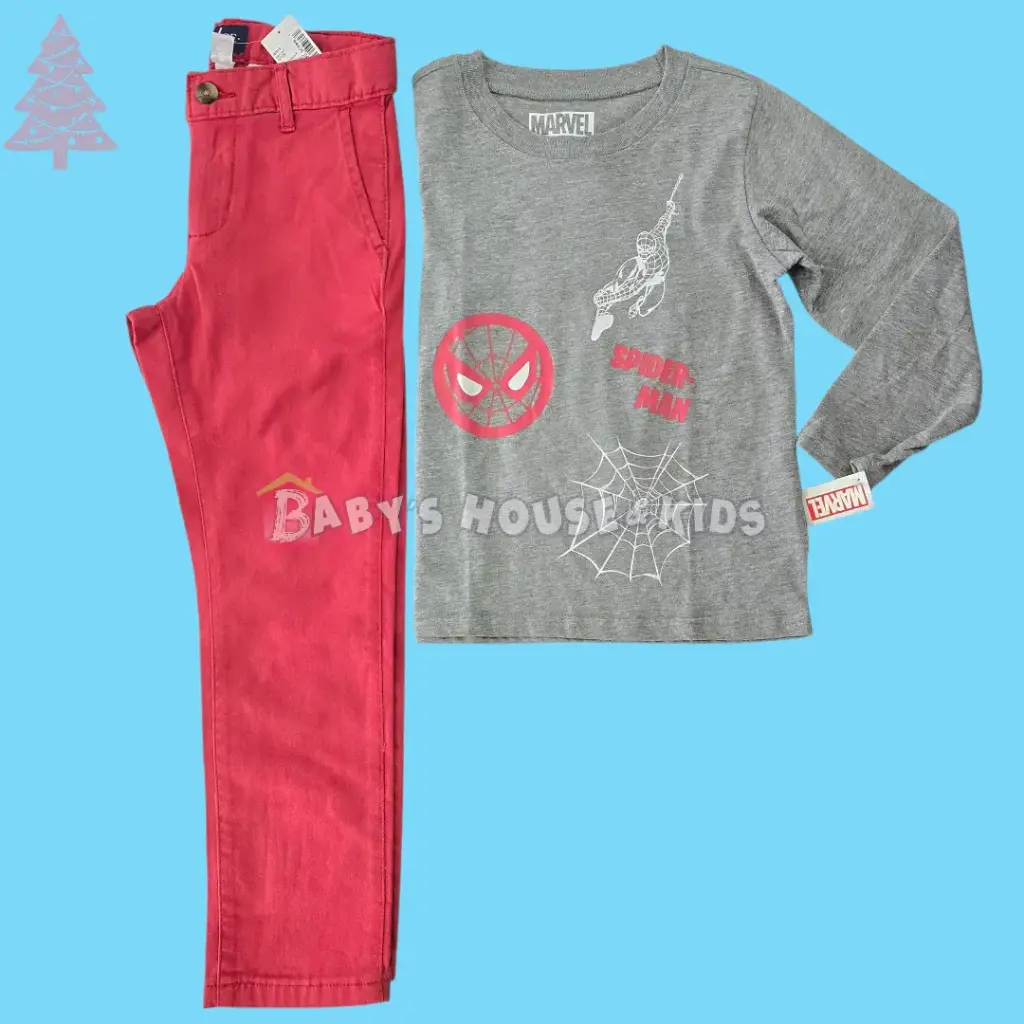 Camiseta de algodón 🕷 y pantalón , talla 6