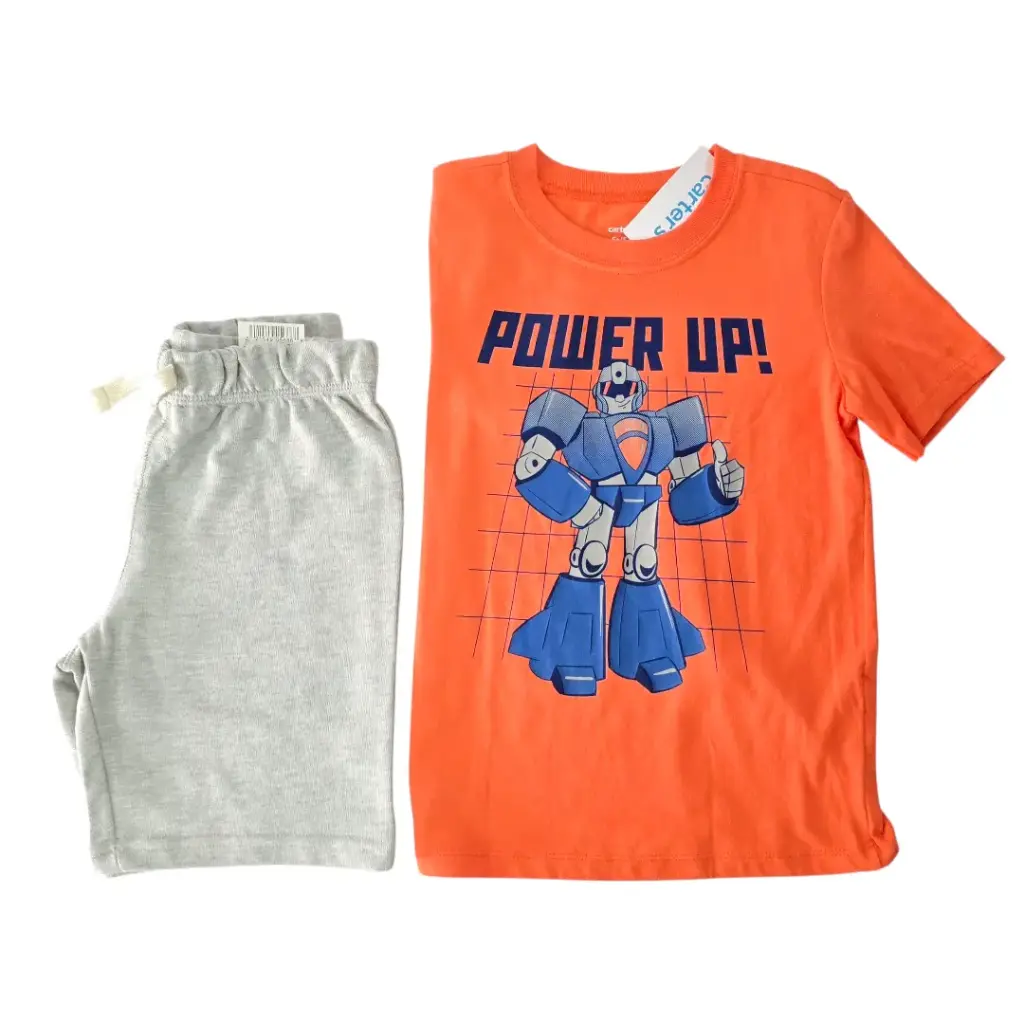 Camiseta y short de algodón, talla 5t