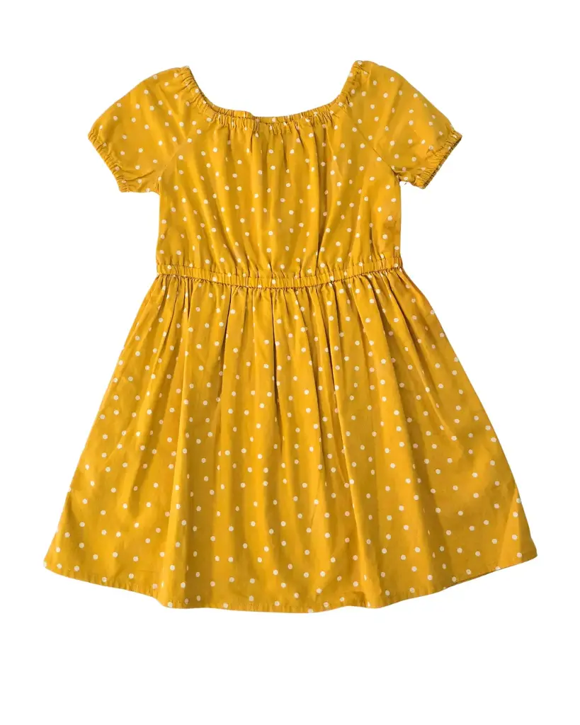 Vestido con elástico en cintura talla 6 