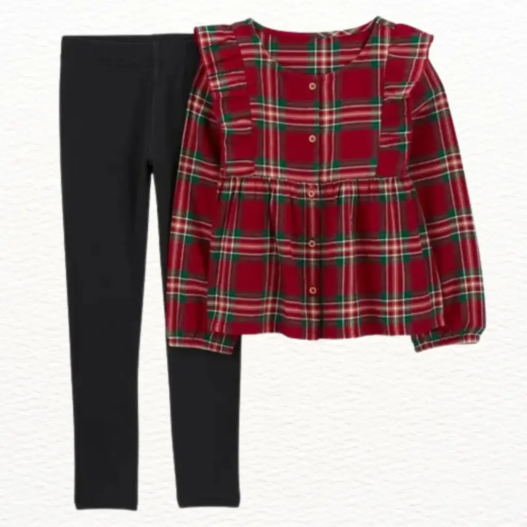 Set navideño ☃️ de algodón, talla 6