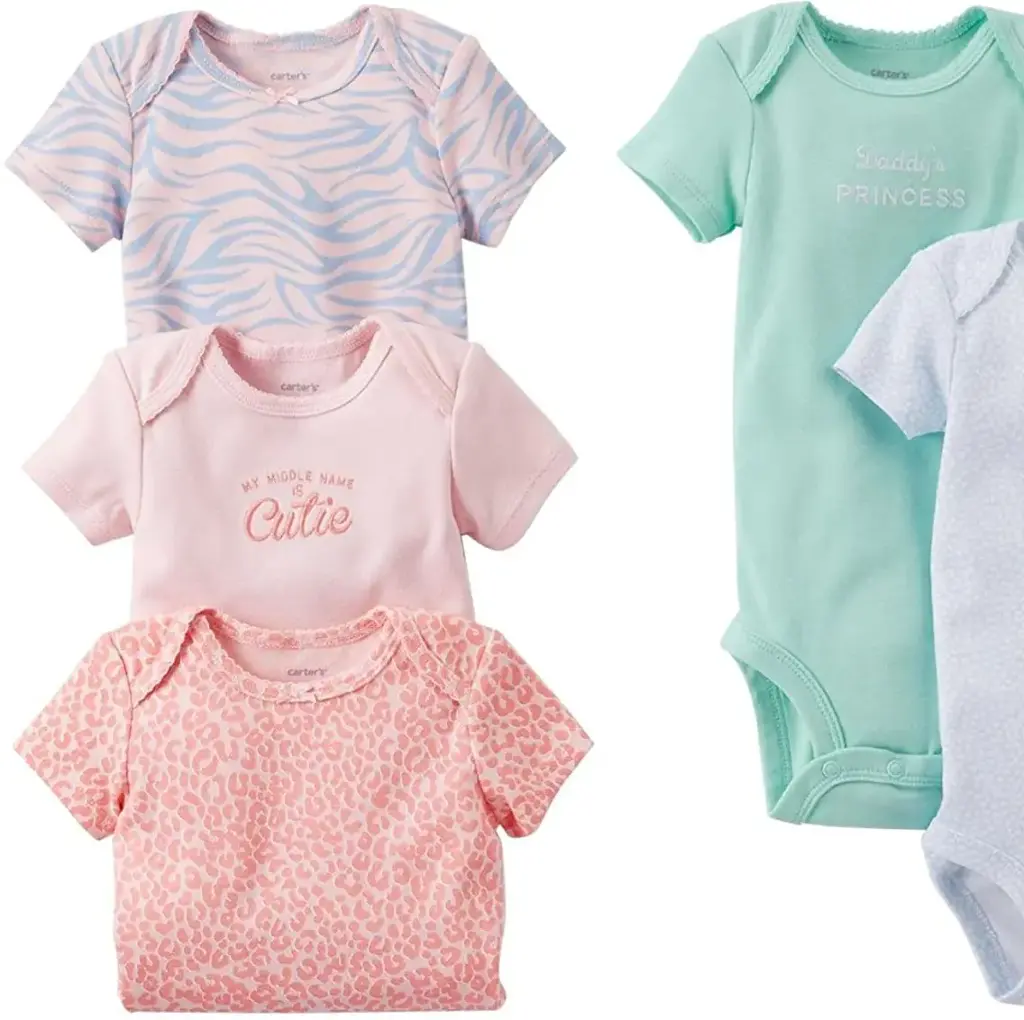 Set de 5 Mamelucos talla 12 meses de niña 