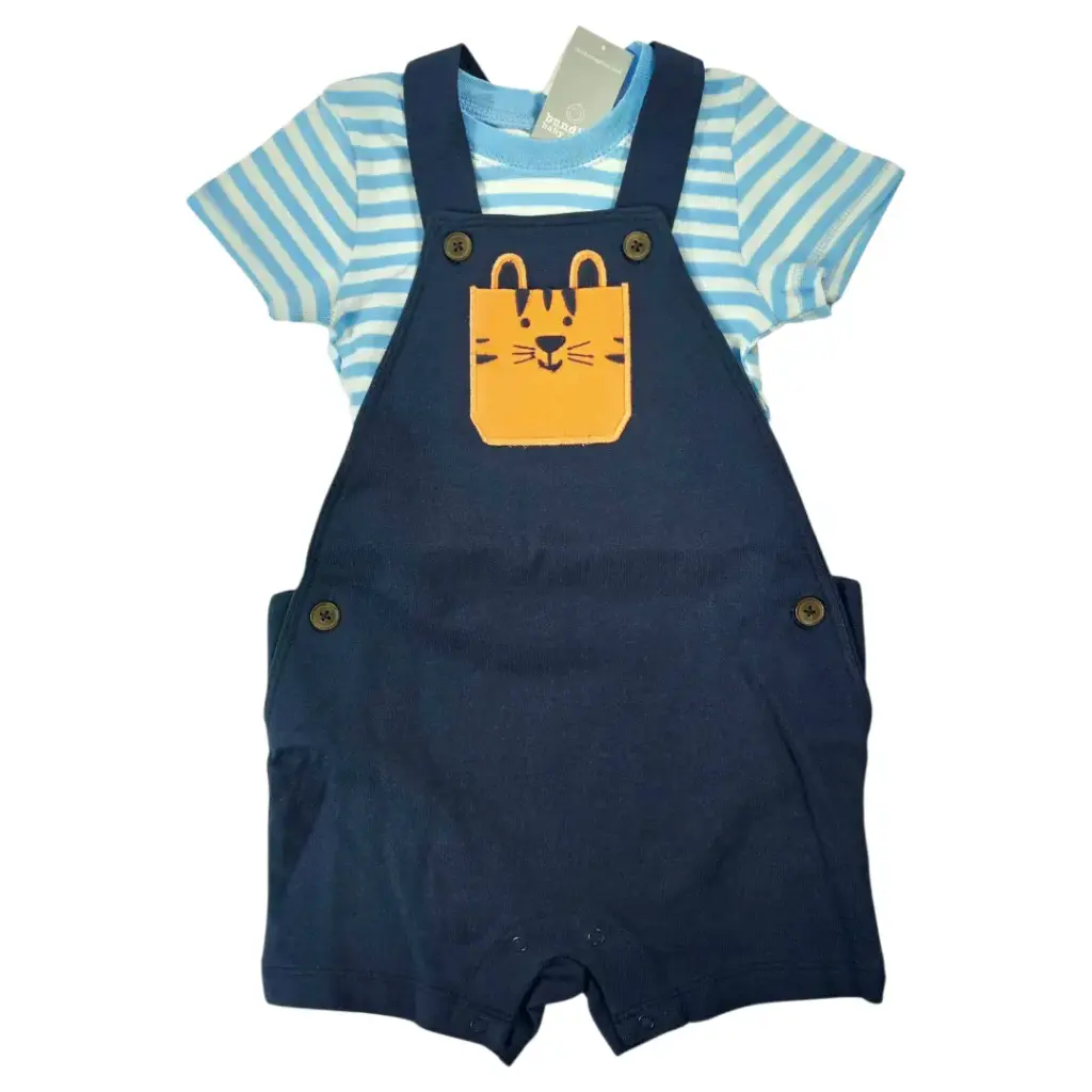 Overol short y camiseta 🐯 talla 18 meses