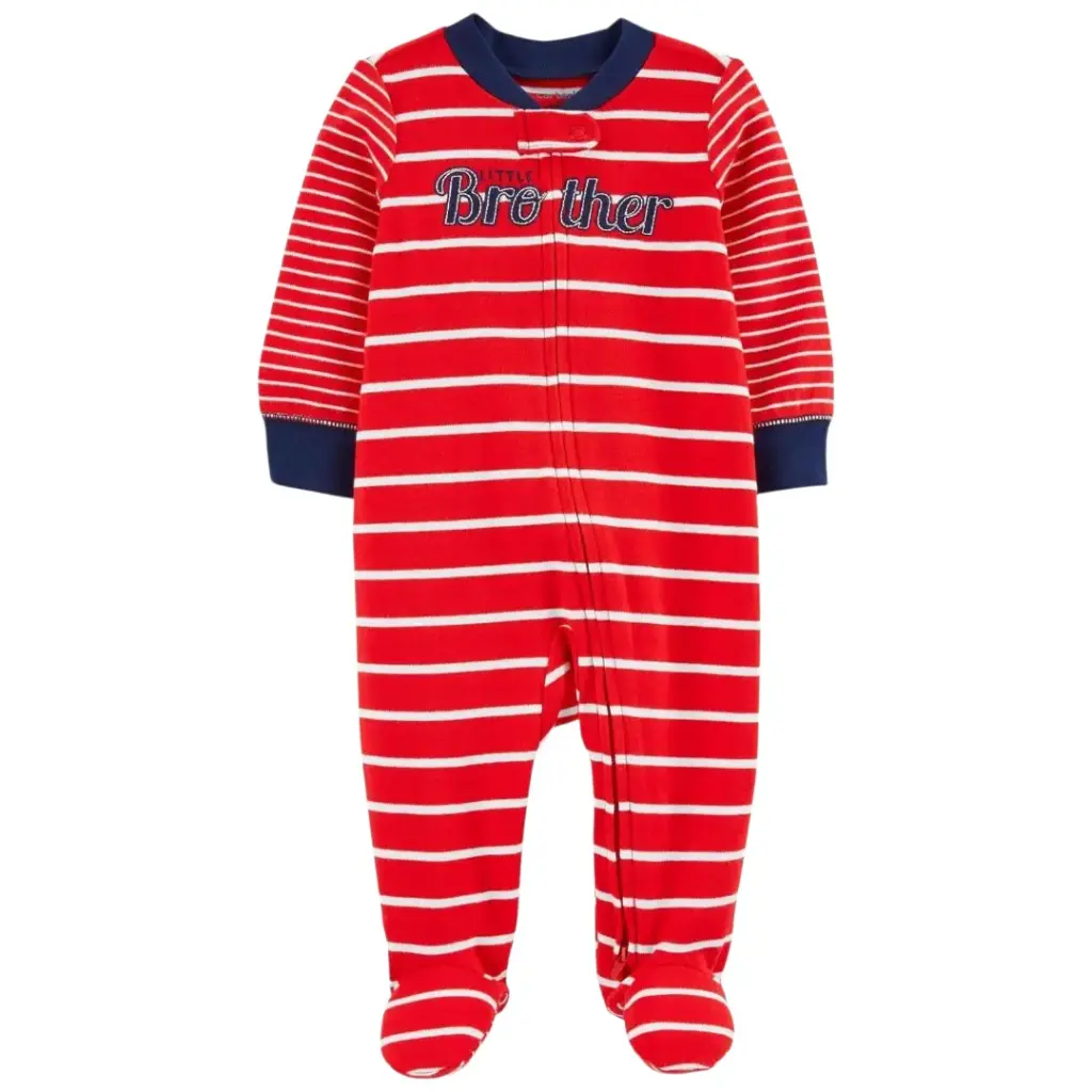 Pijama roja y azul talla 6 meses