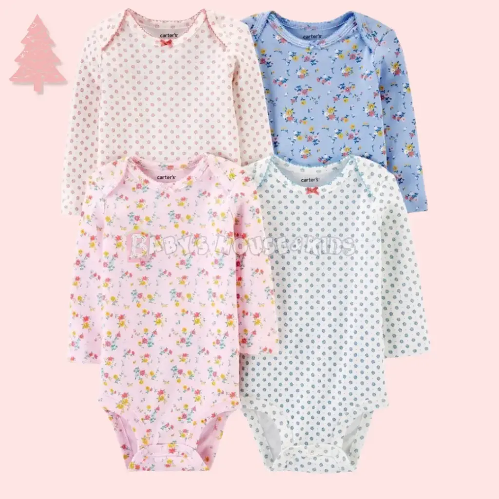 Set de mamelucos manga larga, talla 18 meses 