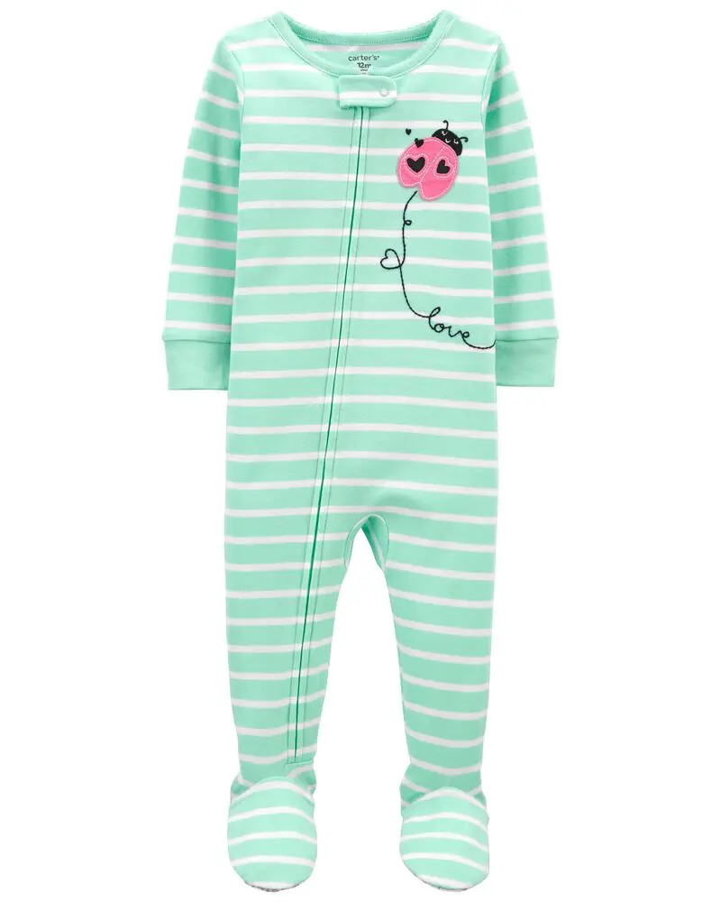 Pijama de Ziper, talla 18 meses niña