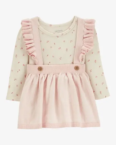 Vestido falda con tirantes talla 18 meses