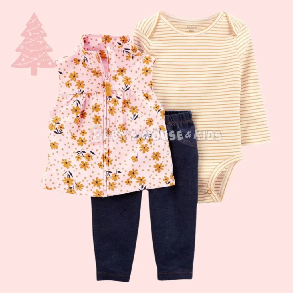 Set 3 piezas con chaleco, 24 meses 
