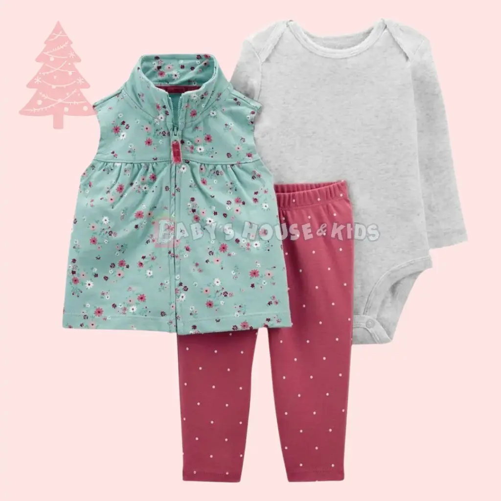 Set 3 piezas con chaleco talla, 24 meses