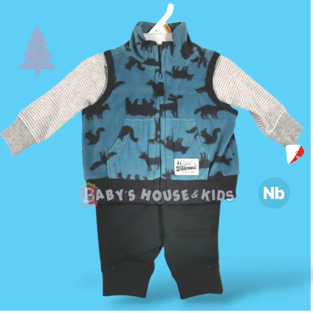 Set 3 piezas recién nacido, talla 0-3 meses