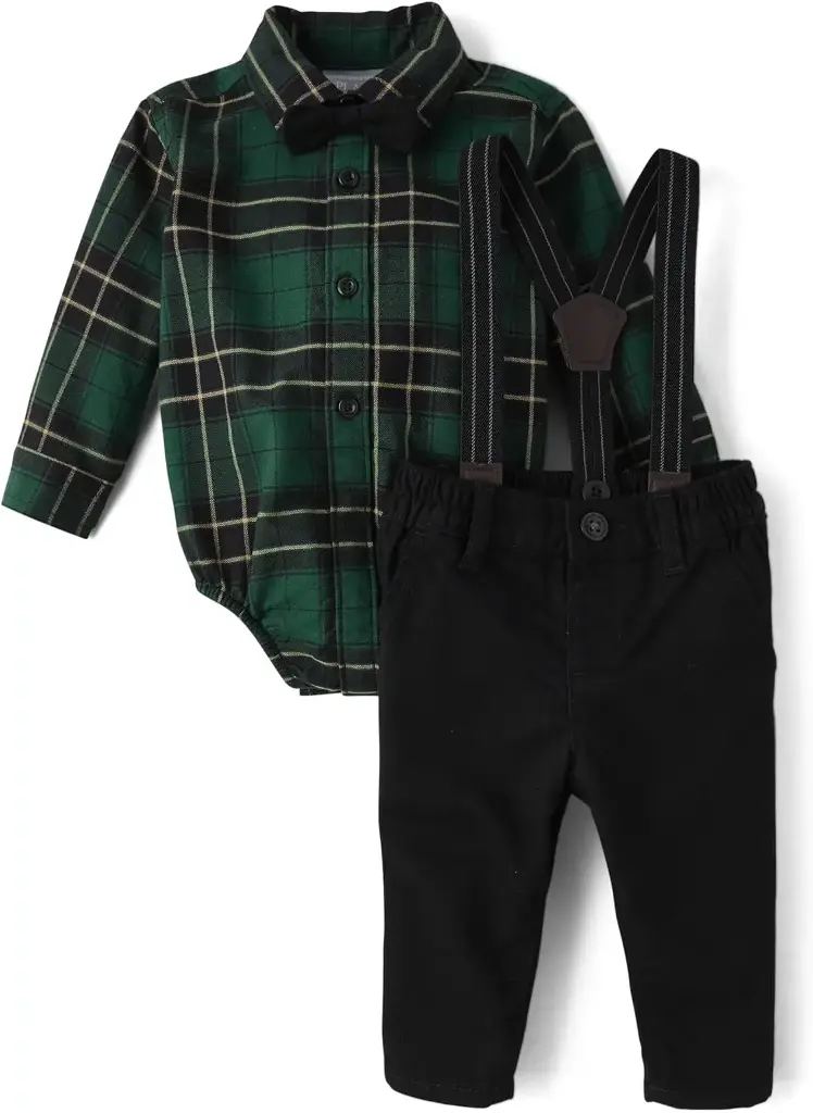 Set pantalón con tirantes portátiles talla recién nacido 