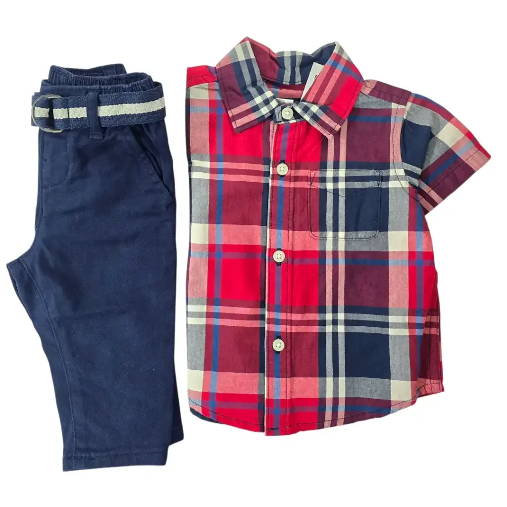 Set pantalón con faja de recién nacido 