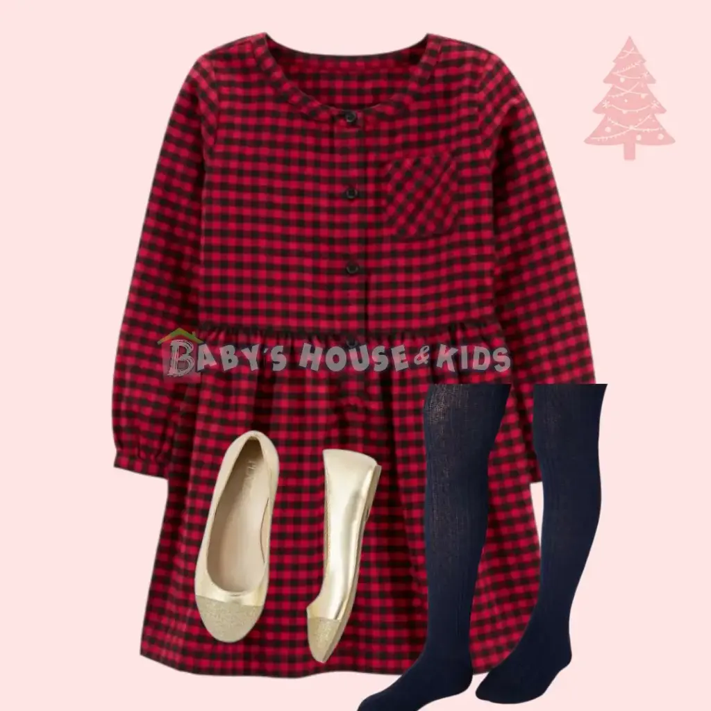 Vestido de algodón de temporada 🎄 talla 2t