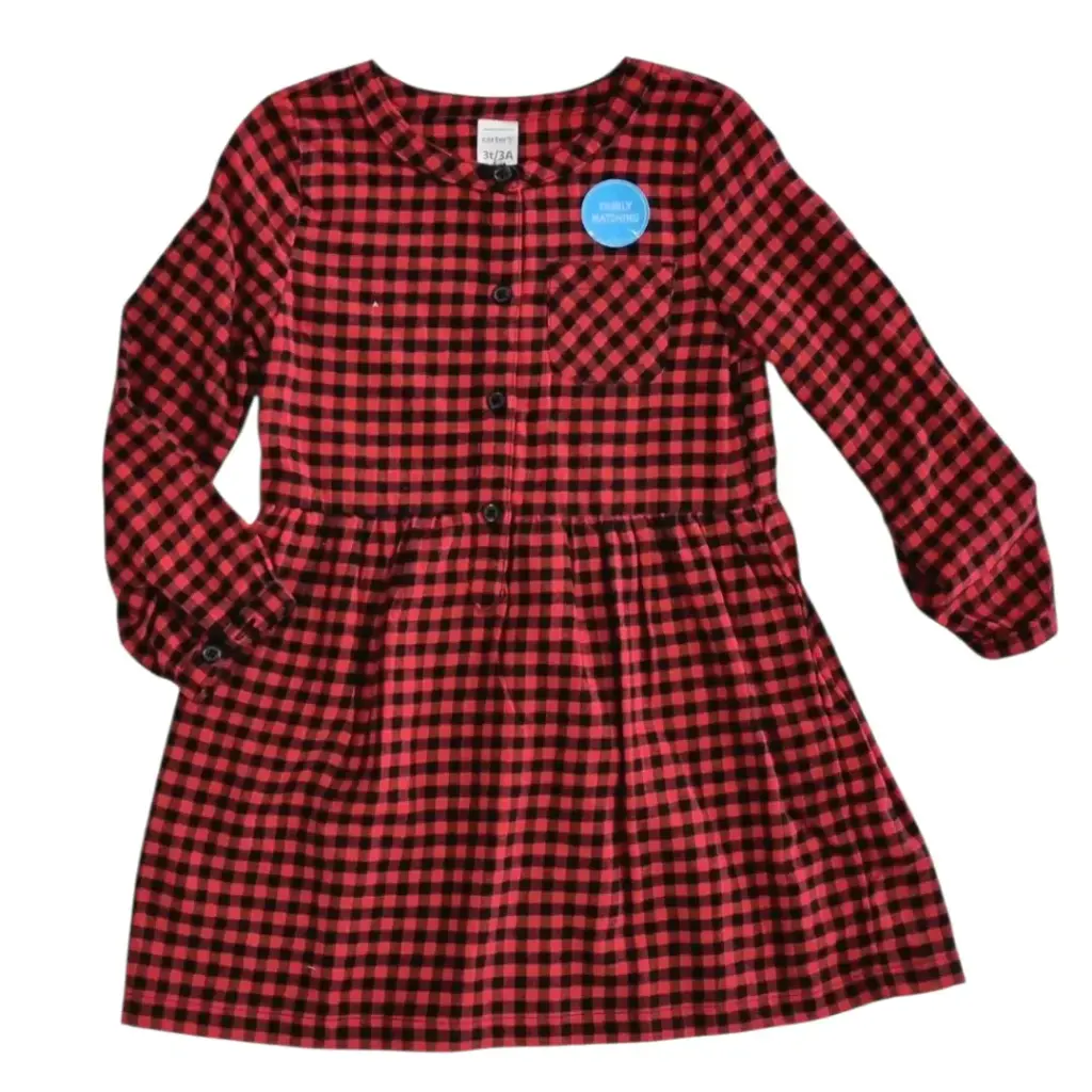 Vestido de algodón de temporada 🎄 talla 2t