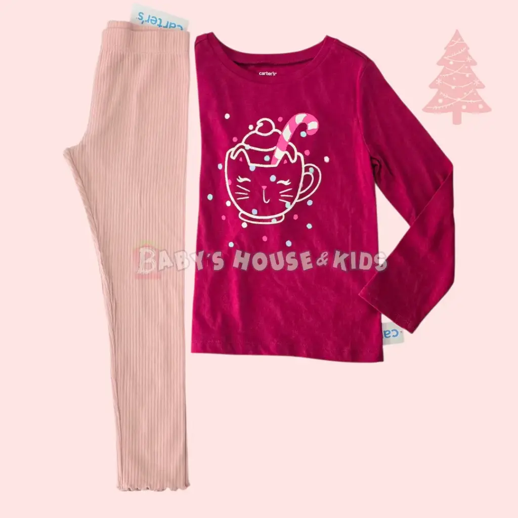 Manga larga de algodón y legging, talla 7 