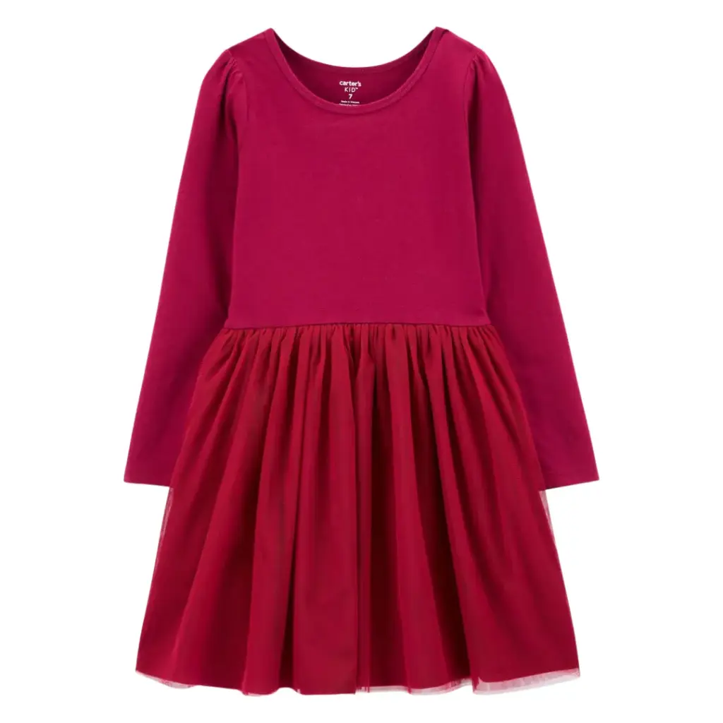 Vestido de algodón con tutú, talla 8 