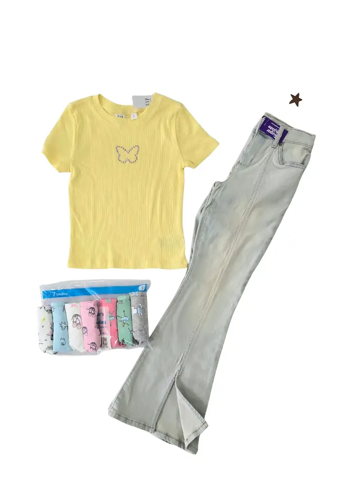 Camiseta stretch y Jean talla  8