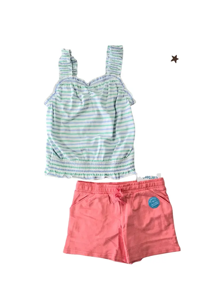 Blusa y short, talla 8 niña