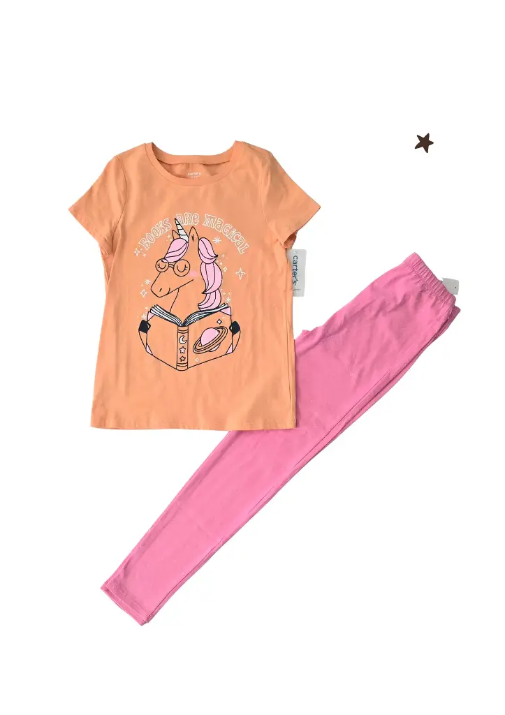Set camiseta con leggin escarchada talla 10