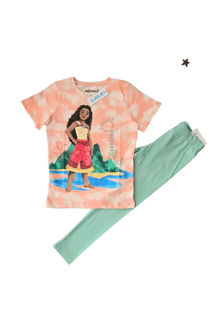Camisa Moana y leggings, talla 10 niña