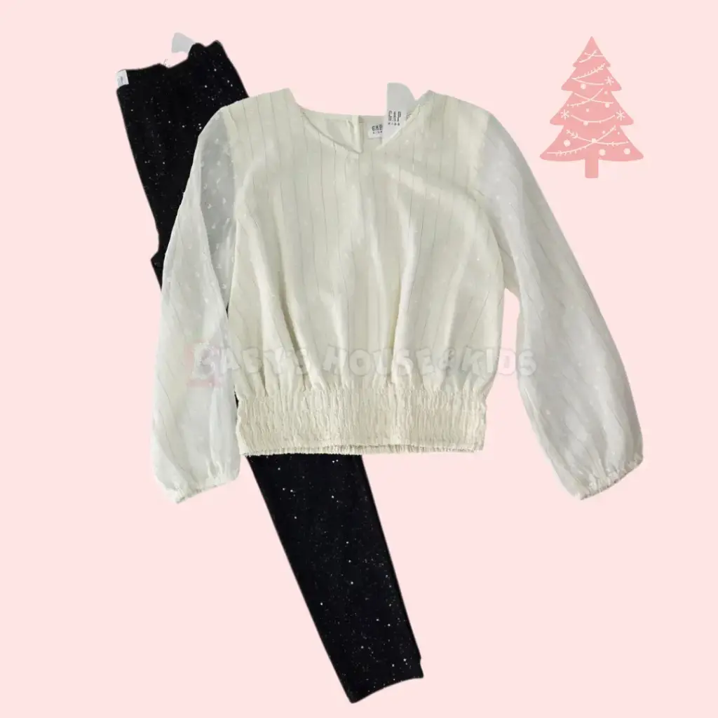 Blusa formal y jeggings, talla 10 