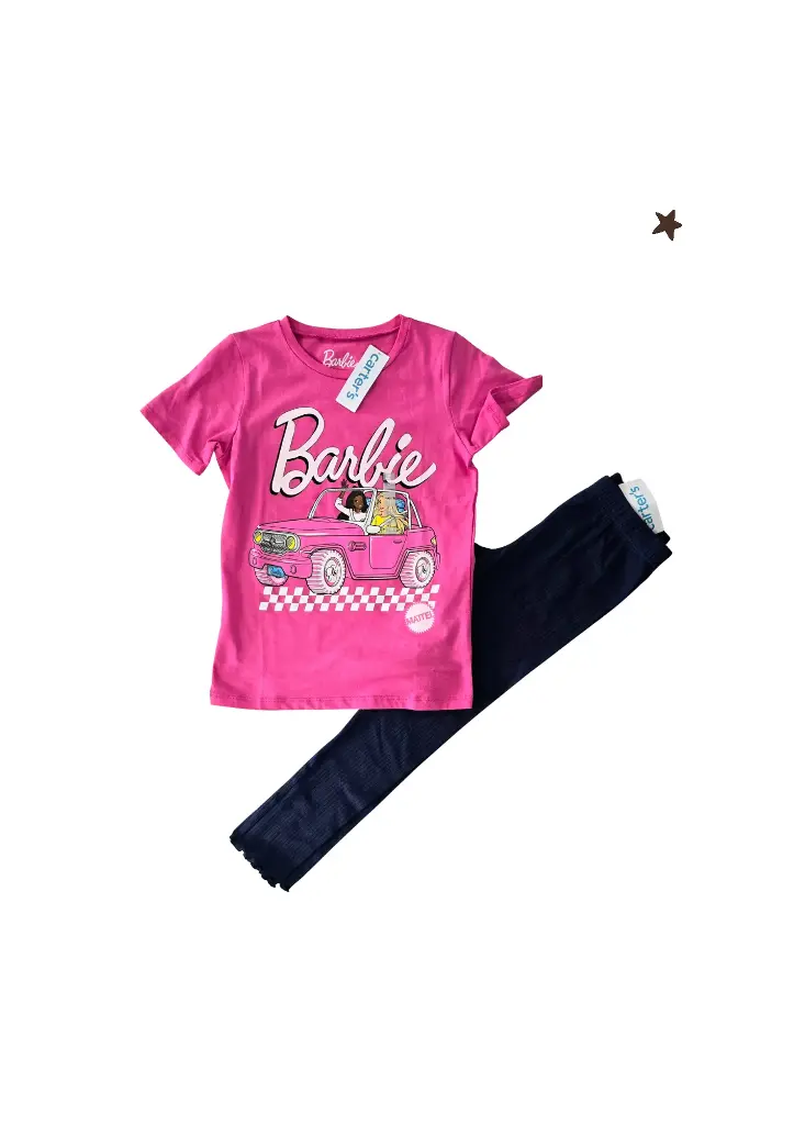 Camiseta barbie y leggin talla 10