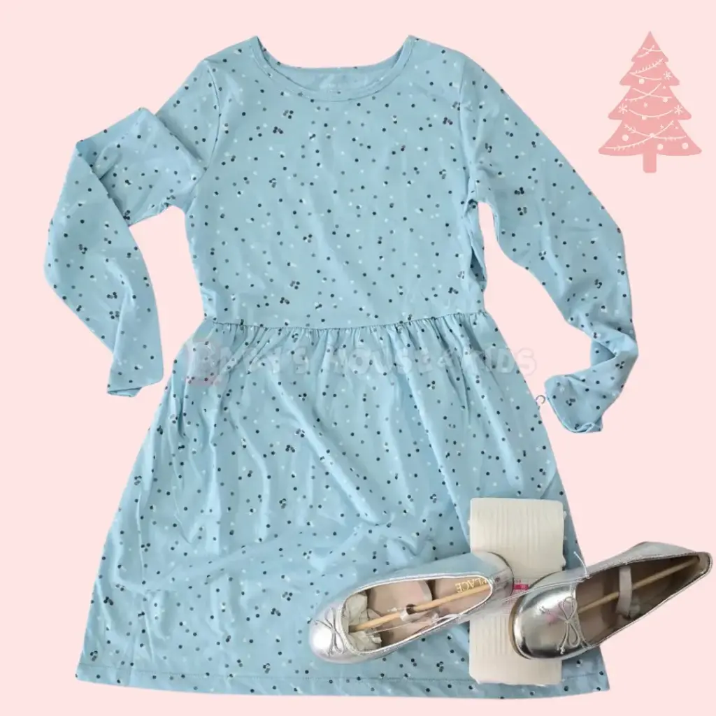 Vestido azul celeste de temporada ☃️ talla 10