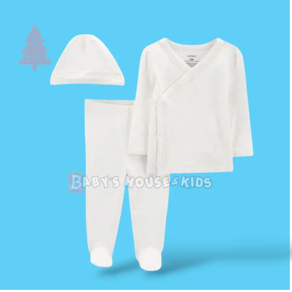 Set fresco de algodón 3 piezas, talla 3 meses