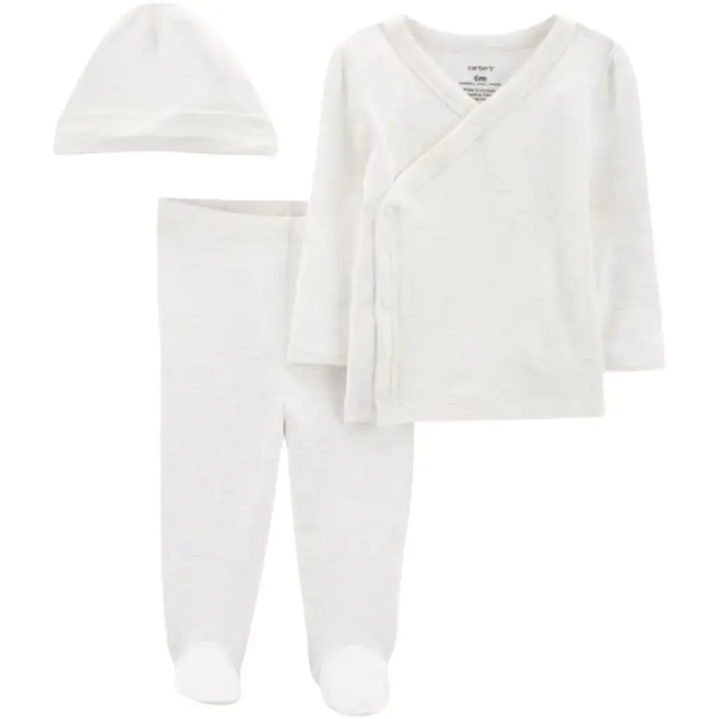 Set fresco de algodón 3 piezas, talla 3 meses