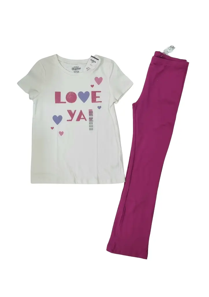Set camiseta y leggin talla 12