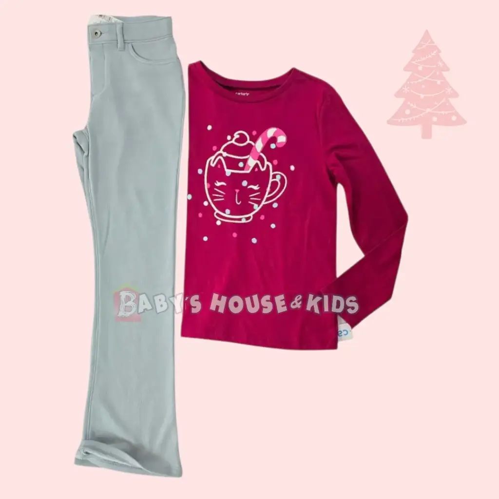 Camisa de temporada☃️ y Jeggings calientita,talla 12 