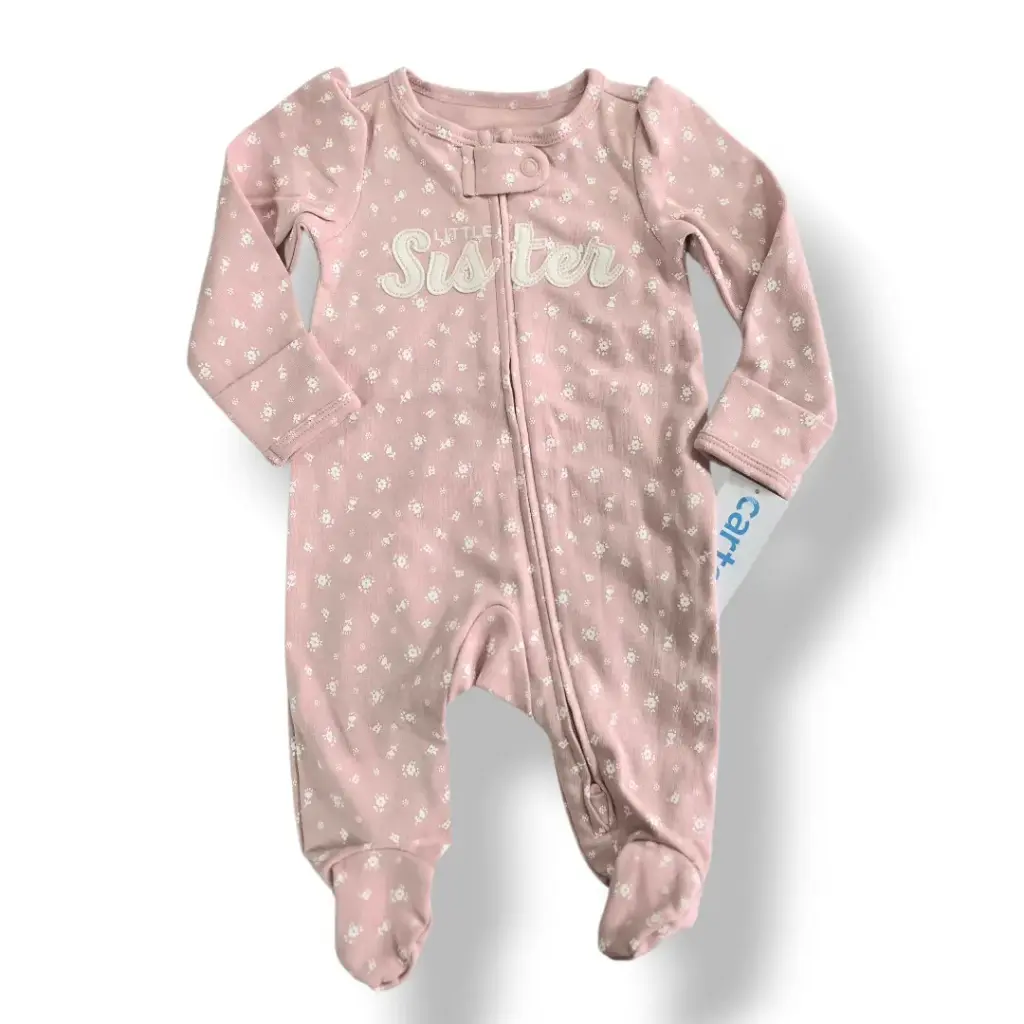 Pijama recien nacida para cuando es hermanita menor.🥰