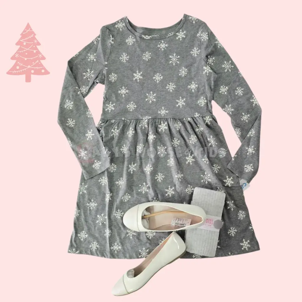 Vestido gris de temporada🎄talla 12