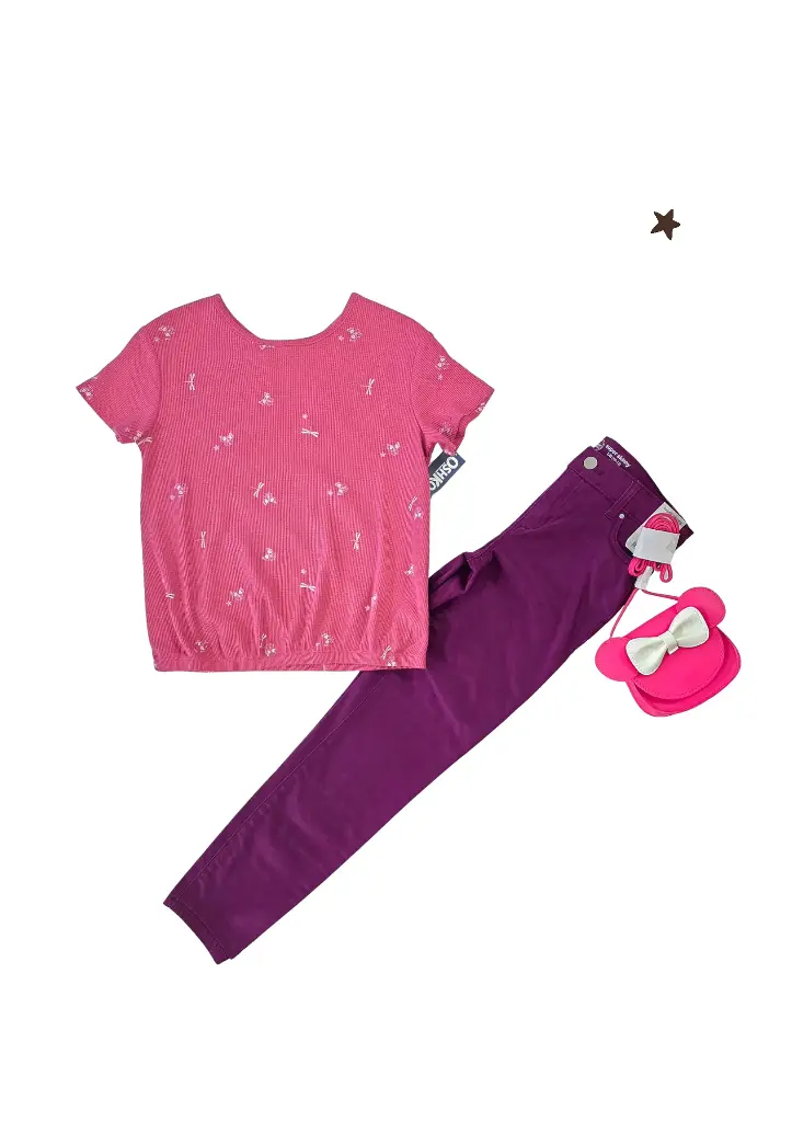 Blusa y jeggings, talla 12 niña