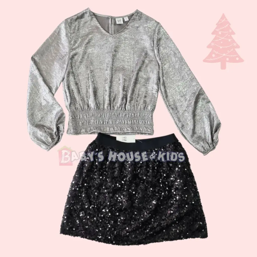 Blusa y falda de fiesta, talla 12