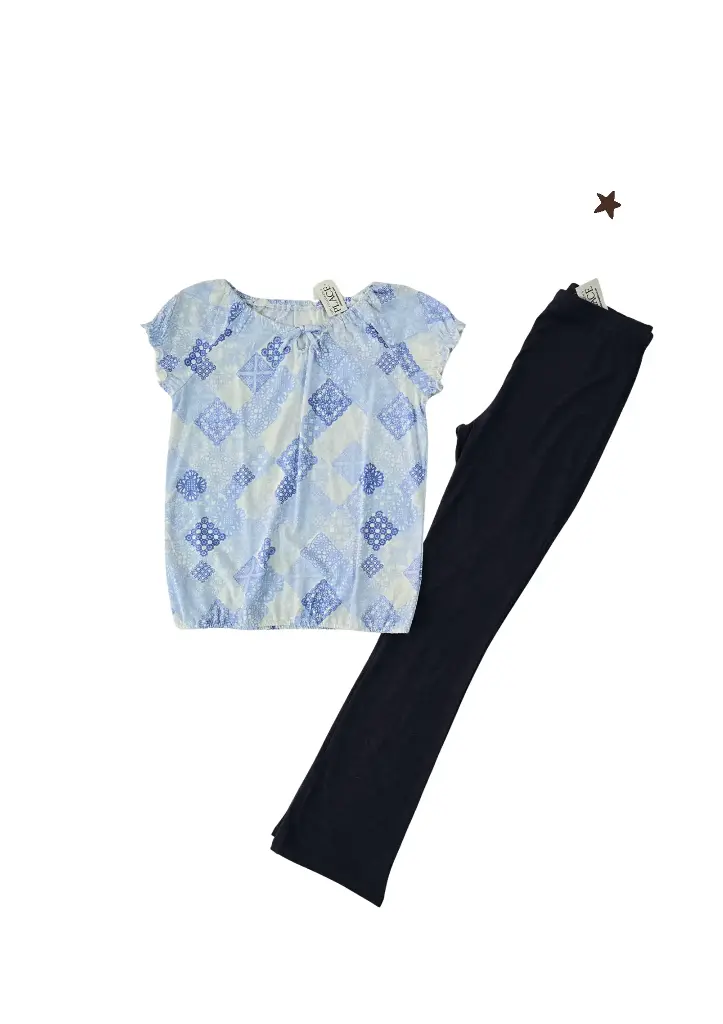 Blusa y leggings, talla 14 niña