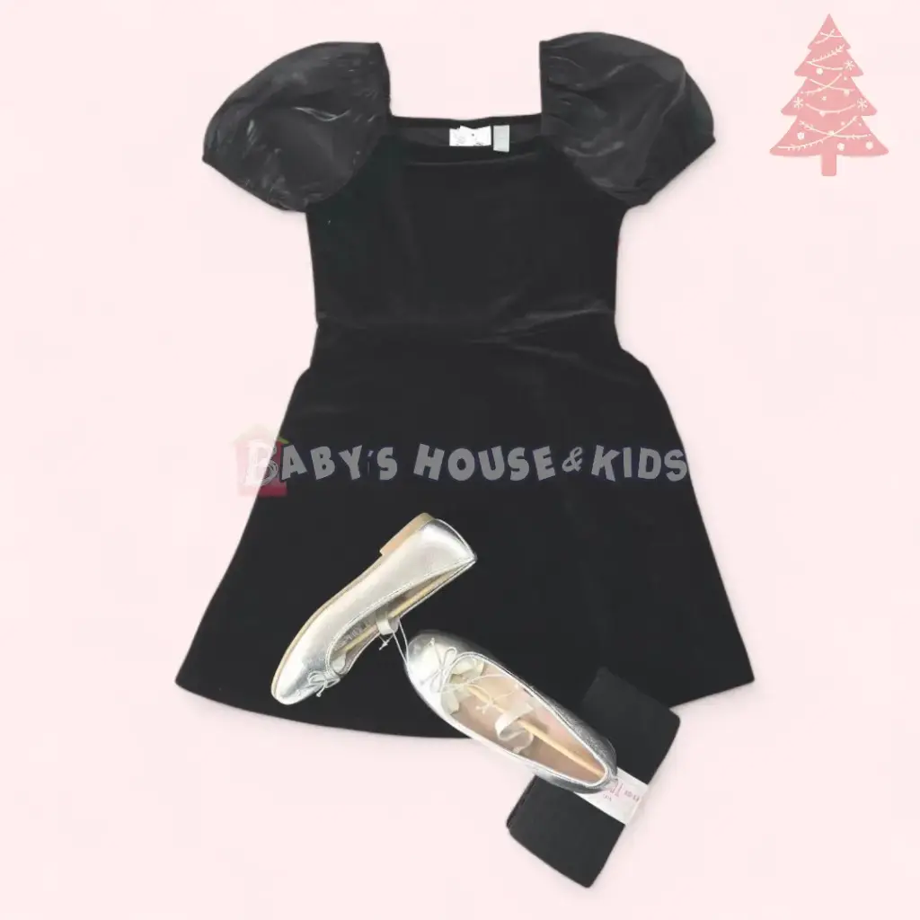 Vestido color negro, talla 14 