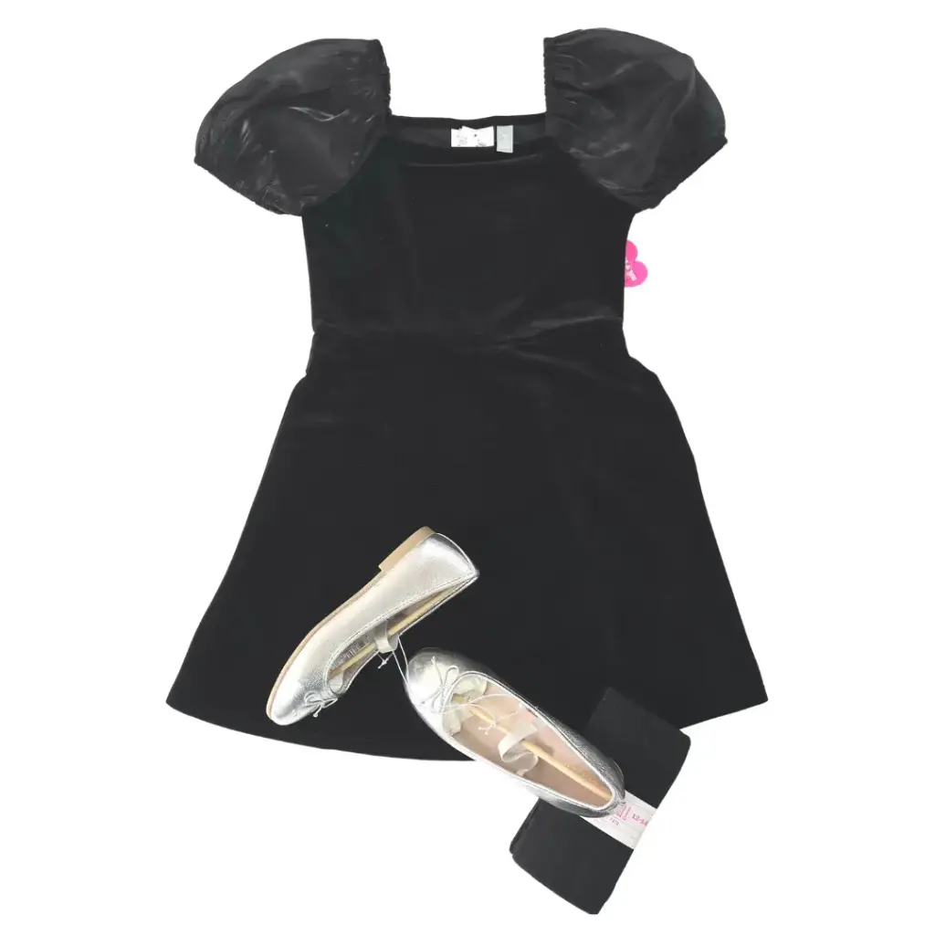 Vestido color negro, talla 14 